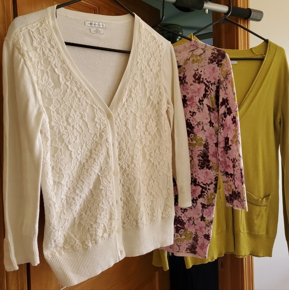 EUC Lot Of 3 Womens Sweater Cardigan